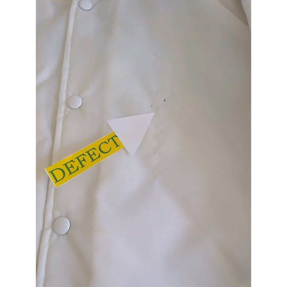 VTG Clarkfield Outdoors  Snap-button Varsity or Bomber Men's jacket XLT White - Picture 10 of 12